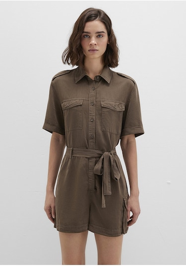 Mavi - Kahverengi Tulum 1011080-82046 Kahverengi