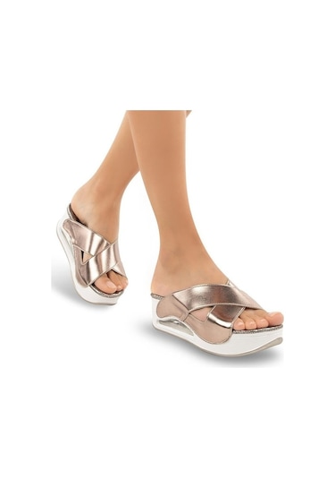 Muya Penelope Anatomik Air Max Tabanlı Kadın Terlik Platin 39