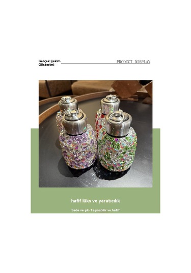 Elmaslı 304 Paslanmaz Çelik Taşınabilir Kristal Kupa Menekşe