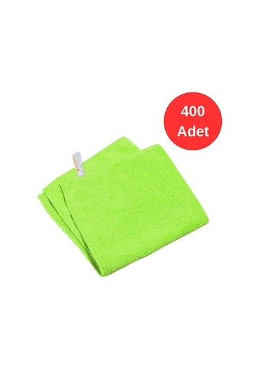 Mulpex Mikrofiber Genel Temizlik Bezi Yeşil 40 x 40 CM 400 Adet