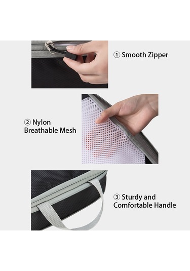 1 Takım Sıkıştırma Paketleme Küpleri Sıkıştırılabilir Gri Gri