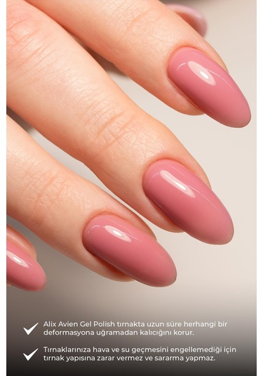 Alix Avien Yavruağzı Kalıcı Oje 57-yoğun Renk Veren Jel Oje 12 Ml-nail Uv Gel Polish 57
