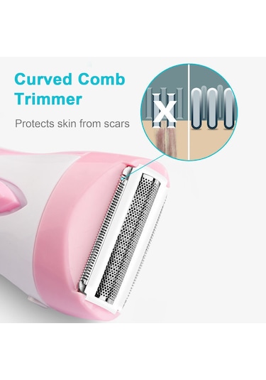 Moveevo Elektrikli Tıraş Makinesi Saç Kesme Makinesi Kadın Tüy Alma Cihazı Mor
