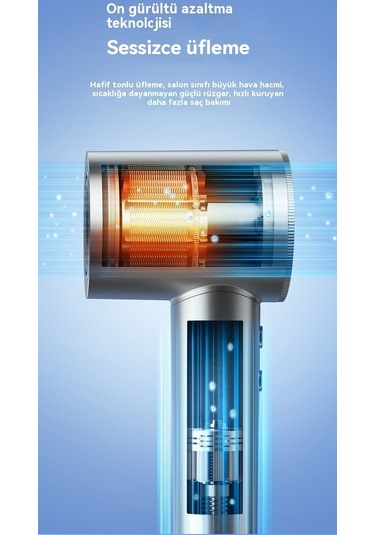 Lixiaqu01 Grey Yüksek Hızlı Elektrikli Saç Kurutma Makinesi