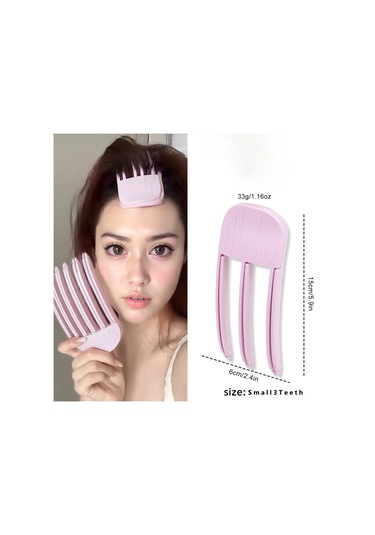 1 Adet Kadın Basit Yüksek Kafatası Saç Aksesuarları Kabarık Pembe