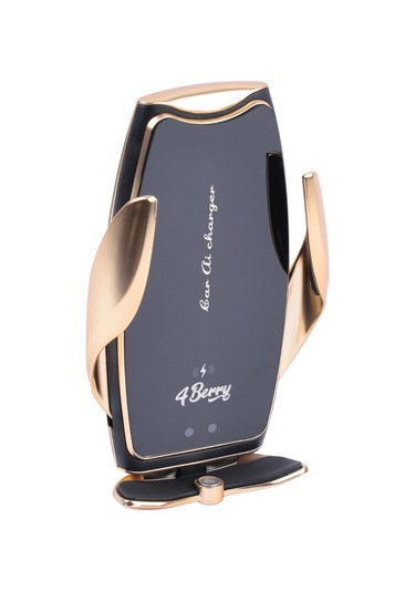 A8g Gold Araç Tutucu 15 W Kablosuz Hızlı Şarj, Otomatik Kıskaçlı Gold