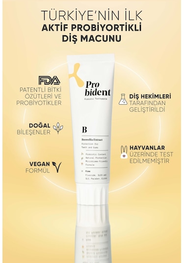 Probident Akgünlük Özütü İlaveli Probiyotik Diş Macunu 75 ML