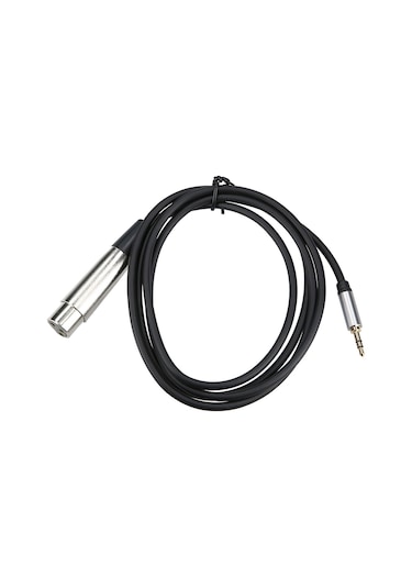Yaozixa 1.5m Siyah 3.5mm Erkekden Xlr Dişiye Ses Kablosu - Gitar, Telefon, Ses Kartı Ve Mikser Bağlantısı İçin Altın Kaplı