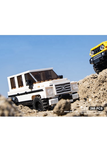 Teknik Mercedes G63 Brabus Arabası Mercedes G Kasa Araba Yapı Blok Oyuncak Araba-265 Parça