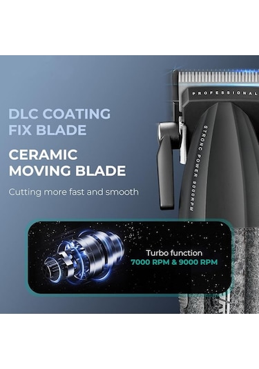 Vgr V-640 Profesyonel Saç Kesme Makinesi 9000 Rpm, Paslanmaz Çelik, Usb Şarjlı