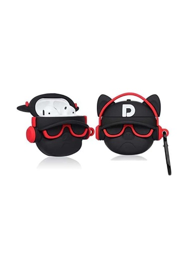 İphone 1/2. Nesil Uyumlu Koruyucu Bluetooth Kulaklık Kılıfı Figürlü Gözcü Airpods 1/2. Nesil