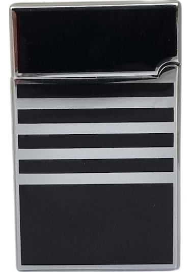 Vindiesel Soft Flame Siyah-gümüş Desenli Çakmak - Tr7694