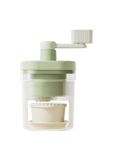 Jialan Traş Buz Makinesi Küçük Manuel Buz Kırıcı Ev El-krank Yeşil