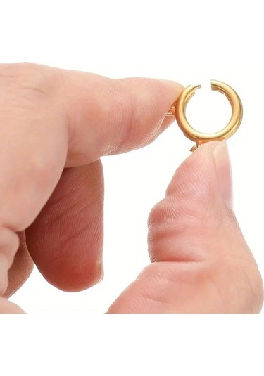 Elmpaly 10 Adet Gümüş Yuvarlak Spring Halka Dayanıklı Kolye Bileklik Bağlantısı Diğer