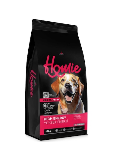 Homie Special Düşük Tahıllı Yüksek Enerjili Tavuklu Yetişkin Köpek Maması 12 Kg