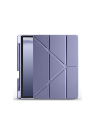 Samsung Galaxy Tab Uyumlu A9 Plus Sm-x210/x215 11 İnç Kılıf Kalem Bölmeli Silikon Smart Cover Tablet Kılıfı