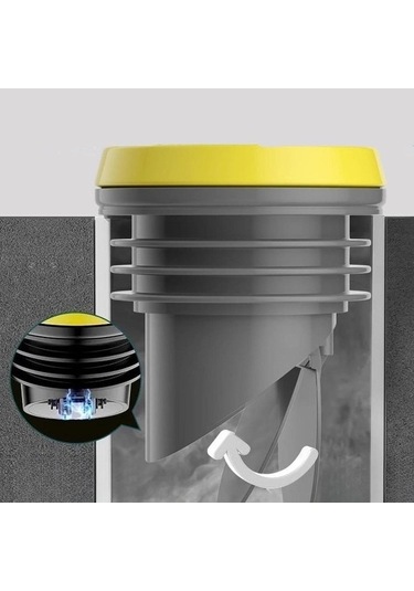 Pazly Suntek Tuvalet Flanş Conta Halkası Evrensel Gri Koku Önleme Gri