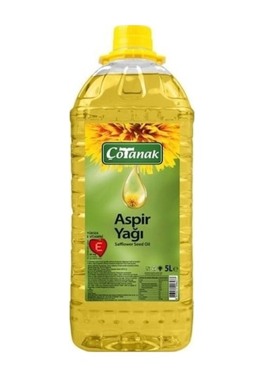 Çotanak Aspir Yağı Kare Pet  5 L