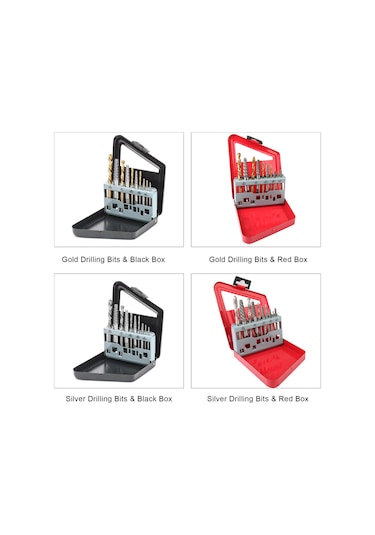 Neevoyu 10'lu Set: Hss Materyal Tornavida Çıkarıcı Ve Delme Uçları, Siyah Kutuda, Metal Vida Tamiri Araçları