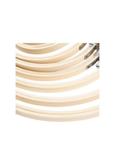 Bambu Çerçeve Nakış Kasnağı Halkası Kendin Yap Nakış Boyama Kanaviçe Kiti Yuvarlak Bambu Çerçeve Dikiş Aletleri Ev Dekorasyonu