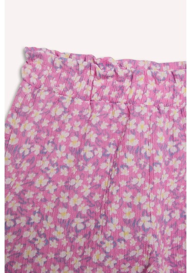 Defacto Kız Çocuk Desenli Esnek Belli Şort E5699a825hspn659 Pembe