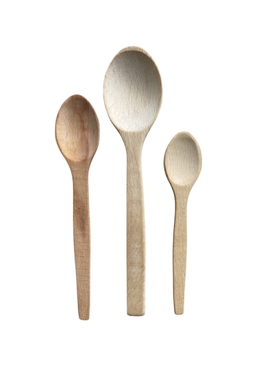 3 Lü Ahşap Tahta Kaşık