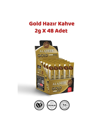 Aladeeb Gold Hazır Kahve 48 x 2 G