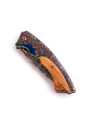 Chris Reeve 2530 Monarch Rainbow Kamp Çakı Bıçak Kahverengi