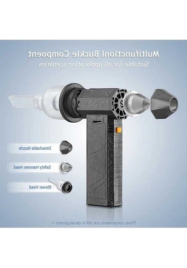 Ulzyvf Createtech Üfleyici Turbo Siyah Rpm Kuru Jet Hızlı Güçlü Fan Ayarlanabilir 130000 Cl Profesyonel Hava Üfleme Siyah Siyah