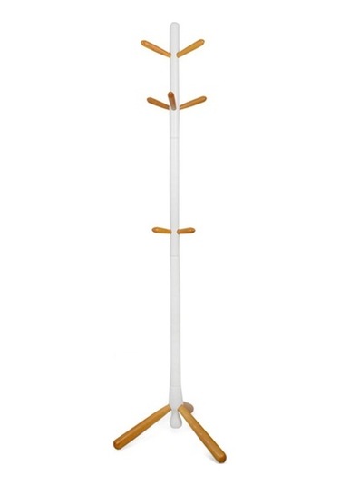 Just Home Viva Ayaklı Askılık - Beyaz / Natürel - 173 Cm Beyaz / Natürel Beyaz - Naturel