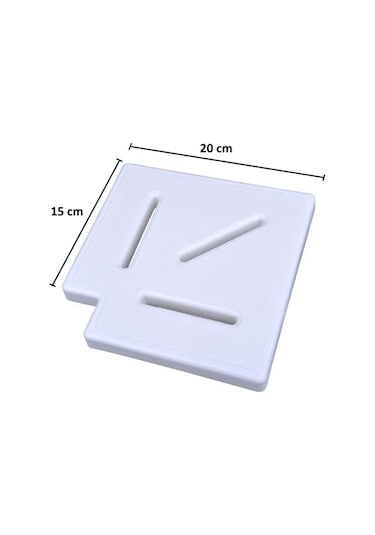 15 CM Havuz Kenar Taşma Izgarası Köşe Parçası 90°