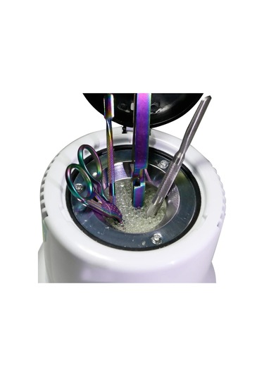 120g Sterilizatör Manikür Ekipmanları Kutusu Pot Nail Art Kuvarsit Boncuk Yüksek Sıcaklık Cam Topu Araçları