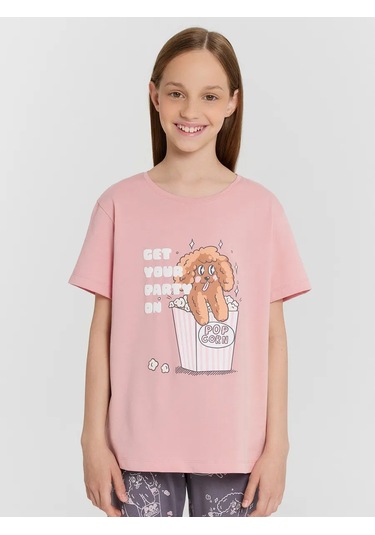 Mark Formelle Çocuk Pijama Takımı Pantolonlu Pamuk 420753615 Pembe