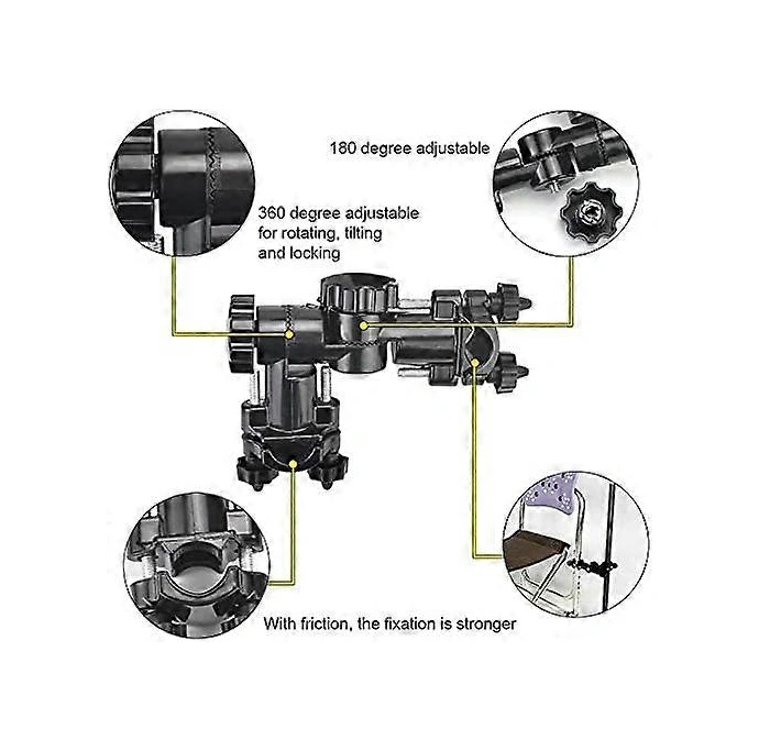 22mm-28mm Şemsiyeler İçin Evrensel Döner Bahçe Şemsiyesi Standı Şemsiye Tutucu Balıkçı Sandalyesi Çok Renkli