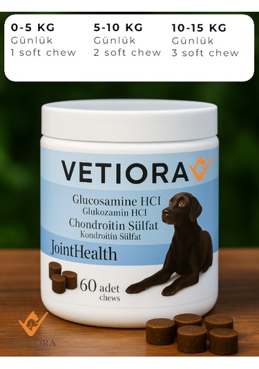 Köpek Kas Ve Eklem Güçlendirici Glukozamin, Kondroitin, Msm, Hyaluronik, Ödül Formunda 150 Gr