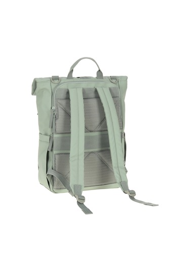 Lassig Rolltop Up Bebek Bakım Sırt Çantası Silver Green Açık Yeşil