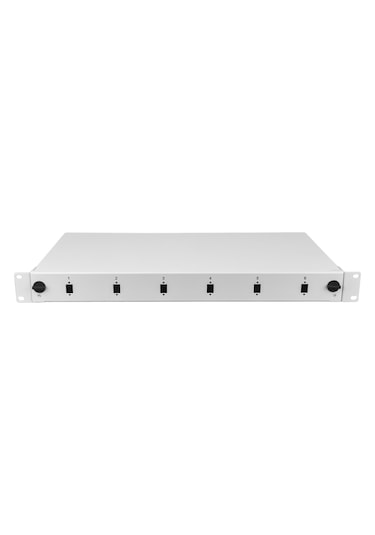 Alfafonet Optislide 6 Port Sc-sx/lc-dx 1ru Rack Tipi Açık Gri Fiber Optik Patch Panel