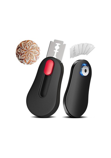 Maiyame Sıcakken Kesme Uygun 5 Bıçaklı Uzunluk Ayarlanabilir Hamur Desen Aracı Siyah Küçük Boyutta Taşınabilir Siyah