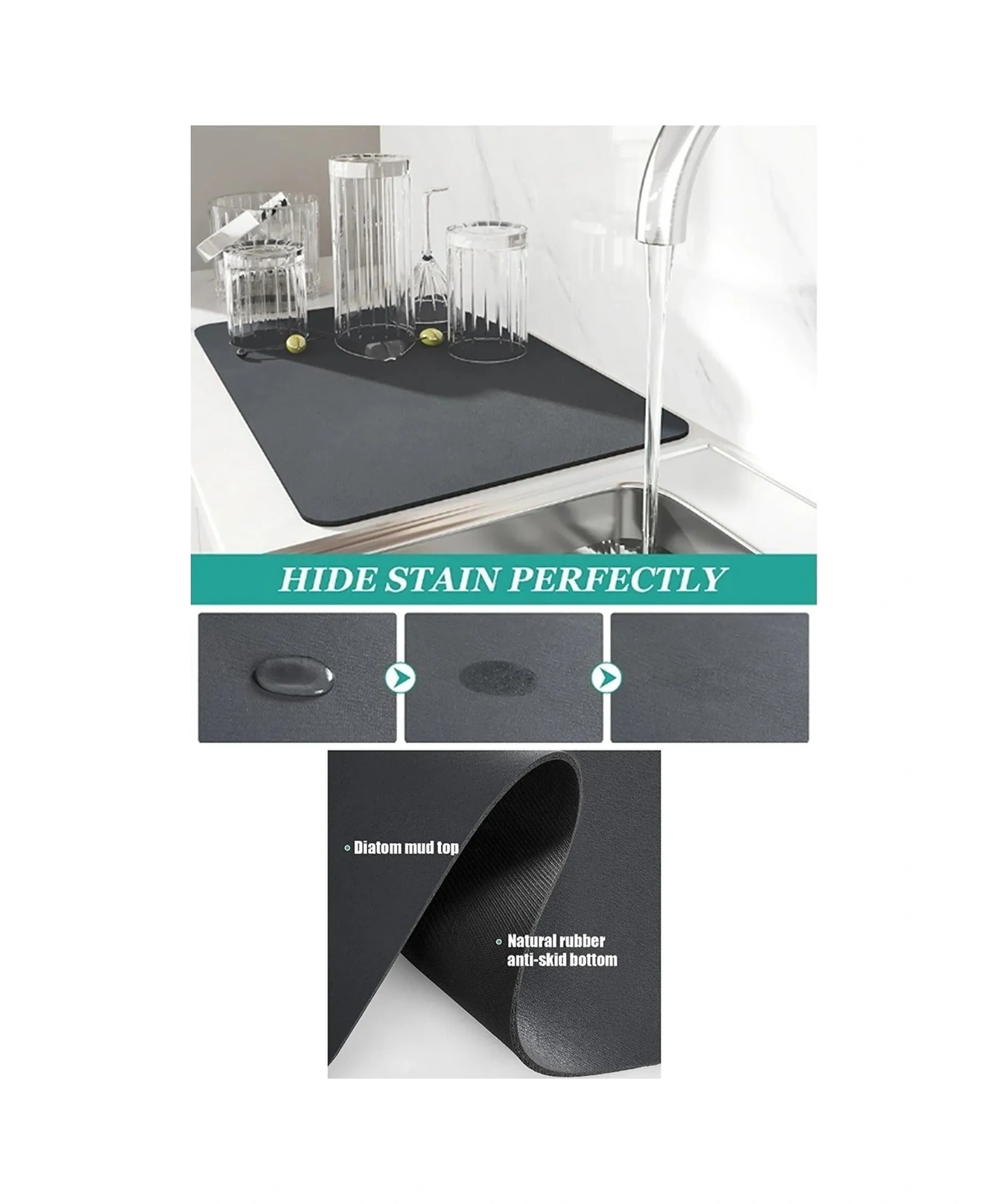 River World Mat Çok Amaçlı Kullanım İçin Çok Renkli