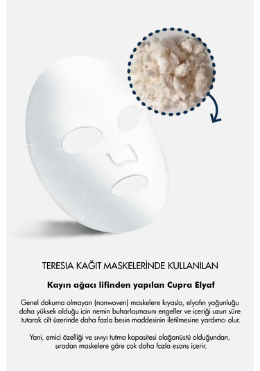 Teresia Premium Gold Mask Altın Özlü Yoğun Nem & Aydınlatıcı Kağıt Maske