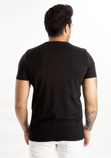 Deepsea Erkek Siyah Sıfır Yaka Dar Kesim Likralı Düz Basic Tişört 1801131 False Siyah Deepsea Erkek Siyah Sıfır Yaka Dar Kesim Likralı Düz Basic Tişört 1801131 False Siyah