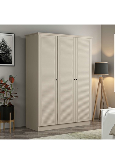 Kale 3 Kapaklı 2ç Taçlı Dolap Kumtaşı Mebran Panjur Kumtaşı 210cm Kumtaşı