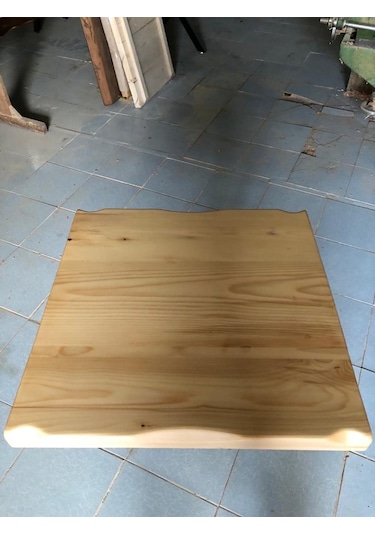Bintaşmobilya Naturel Kayın Kütük Cafe Masası Üstü Tablası