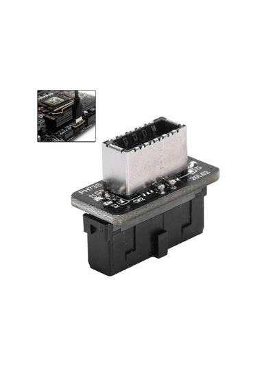 Yaleker Anakart Usb3.0/3.1 19p/20p'den Type-e'ye 90 Derece Dönüştürücü, Önden Tip-c Portu, 10gbps Hız, Kararlı Sinyal, Sürücü Gerektirmez