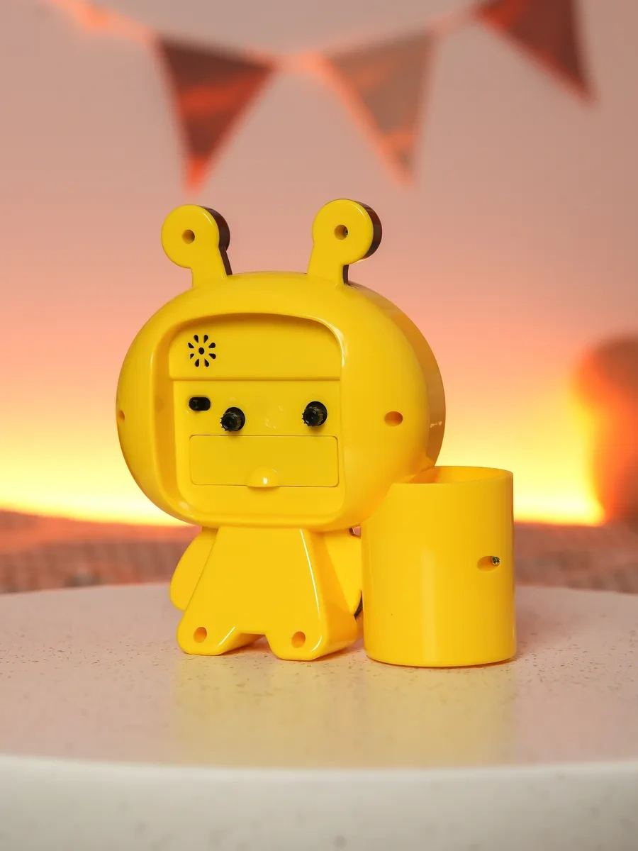 Simalend Okul İçin Çocuklara Yönelik Masaüstü Alarm Saati Ve Organizatör. 12494556 Gri