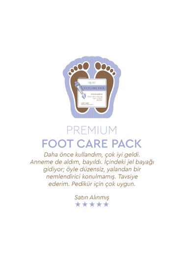 Mjcare Premium Foot Care Pack - Nemlendirici Çorap Tipi Ayak Bakım Maskesi 10'lu