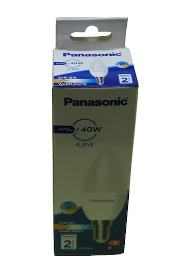 Panasonic 4,9w Led Ampul E14 Duylu Sarı Işık 10 Lu Paket