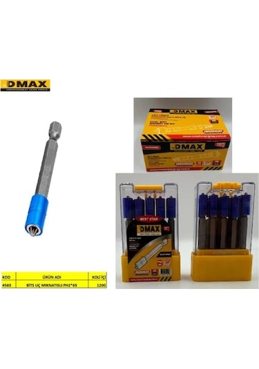 Dmax -4565 Ph2 X 65mm Mıknatıs Uçlu Bits