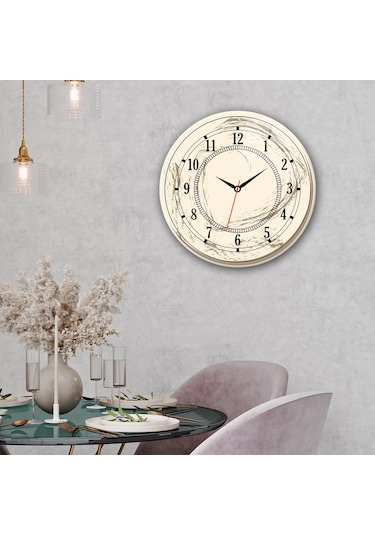 Decorita Cam Saat | Classic Cream | Çap40cm Çok Renkli