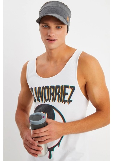 Erkek Uv Koruyuculu %100 Pamuklu Penye Tenis Golf Stil Vizör Şapka Siperlik - Tek Ebat / Füme Füme